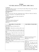 Giáo án Kĩ thuật 4 - Vật liệu, dụng cụ cắt, khâu, thêu (tiết 2)