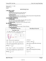 Giáo án Đại số 10 cơ bản tiết 16: Hàm số bậc hai (tiết 1)