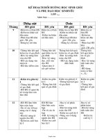 Kế hoạch bồi dưỡng học sinh giỏi và phụ đạo học sinh yếu lớp 5