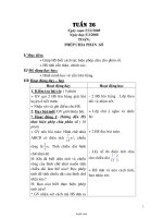 Giáo án giảng dạy các môn khối 4 - Tuần 26 năm 2008