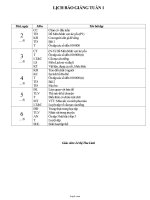 Thiết kế bài dạy môn học lớp 4 - Tuần 1 năm 2009 - 2010