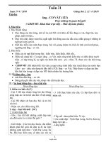 Kế hoạch bài dạy - Lớp 4 - Năm học 2010 - 2011 - Tuần 31 năm 2010