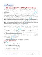 Bài tập tự luận về độ rượu (lời giải chi tiết)
