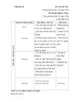 giao án tuần 30 chủ đề NƯỚC (lớp 4 tuổi B2 2018 -2019)