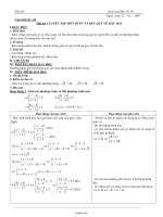 Giáo án Đại số khối 10 – Nâng cao tiết 63: Luyện tập một số PT và BPT quy về bậc hai