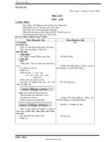 Thiết kế bài dạy lớp 1 năm 2006 - Tuần 15