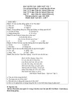 BÀI TẬP ÔN TẬP : MÔN NGỮ VĂN 7