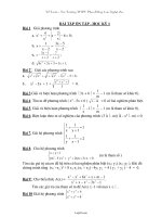 Bài tập ôn tập - Học kỳ 1 Toán 10