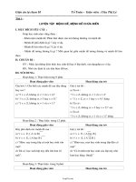 Giáo án Tự chọn Toán 10 kì 1 (nâng cao)