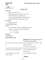 Giáo án Lớp 4 - Tuần 10 - Năm học 2009-2010 (Chuẩn kiến thức cơ bản)
