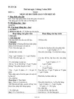 Giáo án Tuần 26 Lớp 5