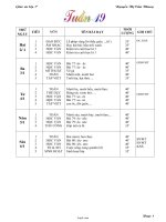 Giáo án Lớp 1 - Tuần 19 - Nguyễn Thị Cẩm Nhung