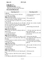 Giáo án Địa lí 4 tuần 11: Ôn tập