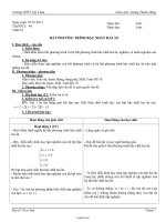 Giáo án Đại số 10 cơ bản tiết 40: Bất phương trình bậc nhất hai ẩn (tiết 2)