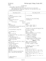 Giáo án Buổi chiều Lớp 4 - Tuần 16 - Năm học 2011-2012