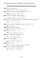 Một số bài tập về chứng minh bất đẳng thức ( Dùng để ôn thi đại học)