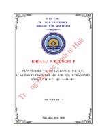 Luận văn kinh tế PHÂN TÍCH HOẠT ĐỘNG BÁN HÀNG GẠO HỮU CƠ CỦA CÔNG TY TRÁCH NHIỆM HỮU HẠN MỘT THÀNH VIÊN