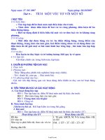 Giáo án Hình học 10 NC tiết 9: Tích một véc tơ với một số