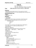 Giáo án các môn lớp 4 - Trường Tiểu học Kim Đồng - Tuần 15