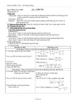 Giáo án Đại số 10 tiết 32: Luyện tập