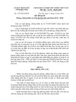 KẾ HOẠCH Phòng, chống thiên tai trên địa bàn tỉnh PHU THO giai đoạn 2016 - 2020