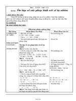 Giáo án bổ sung lớp 4 - Tuần 32 - Toán - Tiết 155: Ôn tập về các phép tính với số tự nhiên