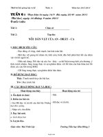 Giáo án các môn học lớp 4 - Tuần 6 - Trường Tiểu học Hòa Đông 2