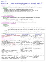 Giáo án Đại số 10 CB 4 cột tiết 22, 23, 24: Phương trình và hệ phương trình bậc nhất nhiều ẩn