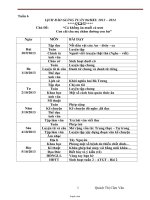 Giáo án các môn học lớp 4 - Tuần 6 - Quách Thị Cẩm Vân