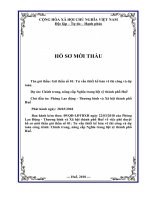 HỒ SƠ MỜI THẦUTên gói thầu: Gói thầu số 01: Tư vấn thiết kế bản vẽ thi công và dựtoán.Dự án: Chỉnh trang, nâng cấp Nghĩa trang liệt sỹ thành phố Huế