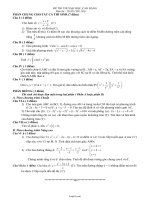 Đề và đáp án thi thử đại học, cao đẳng môn thi: Toán (số 130)