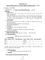 Giáo án Đại số 10 ban nâng cao - Chương VI: Góc lượng giác và công thức lượng giác