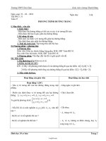 Giáo án Hình học 10 cơ bản tiết 31: Phương trình đường thẳng (tiết 3)