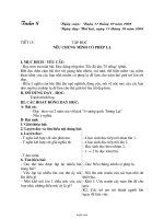 Giáo án Lớp 4 - Tuần 8 - Năm học 2008-2009 (Chuẩn kiến thức cơ bản 2 cột)