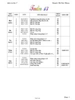Giáo án Lớp 1 - Tuần 13 - Nguyễn Thị Cẩm Nhung