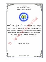 Luận văn kinh tế THỰC TRẠNG KIỂM SOÁT NỘI BỘ HOẠT ĐỘNG CHO VAY KHÁCH HÀNG CÁ NHÂN TẠI NGÂN HÀNG NÔNG NGHIỆP VÀ PHÁT TRIỂN NÔNG THÔN