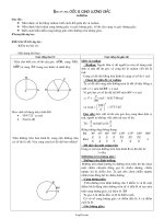 Bài dạy Đại số cơ bản 10 tiết 76, 77, 78: Góc & cung lượng giác