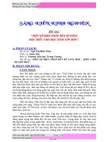 Sáng kiến kinh nghiệm Một số biện pháp rèn kĩ năng đọc hiểu cho học sinh lớp bốn