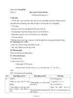 Giáo án Hình học 12 nâng cao: Bài tập phương trình mặt phẳng