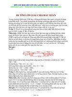 Đi tìm lời giải cho bài toán