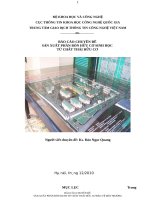 BÁO CÁO CHUYÊN ĐỀ SẢN XUẤT PHÂN BÓN HỮU CƠ SINH HỌC TỪ CHẤT THẢI HỮU CƠ