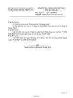 Đề kiểm tra chất lượng giữa học kì I - Năm học 2012 - 2013 môn: Ngữ văn – Lớp 8