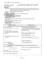 Giáo án Đại số 10 tiết 36 bài 5: Hệ phương trình bậc hai với hai ẩn