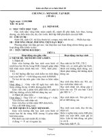 Giáo án Đại số cơ bản khối 10