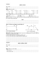 BÀI TẬP CUỐI TUẦN 5 - LỚP 2