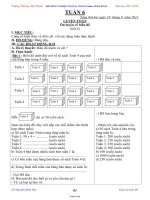 Giáo án các môn lớp 4 - Tuần 6 - Trường Tiểu học Mỹ - Thành Năm học 2011 - 2012