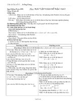 Giáo án Đại số 10 tiết 23 bài 4: Bài tập hàm số bậc hai