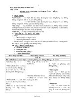 Giáo án Hình học 10 Chương 3 tiết 29, 30: Phương trình đường thẳng