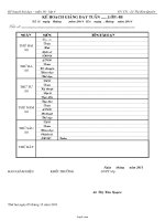 Kế hoạch bài dạy Lớp 4 - Tuần 16 - Năm học 2011-2012 - Lê Thị Kim Quyên