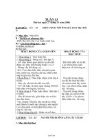 Giáo án Lớp 4 - Tuần 13 - Năm học 2006-2007 - Nguyễn Thị Tân